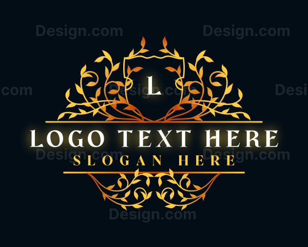 Floral Leaf Luxury Logo