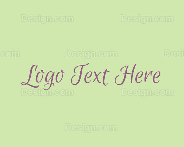 Script Feminine Business Logo