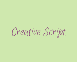 Script Feminine Business logo design