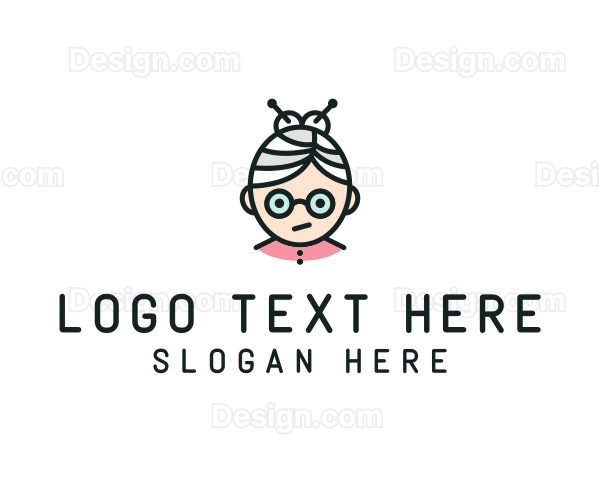 Cute Granny Glasses Logo