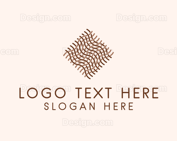 Textile Weaving Pattern Logo