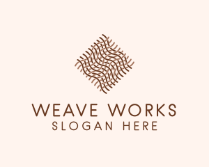 Textile Weaving Pattern logo design