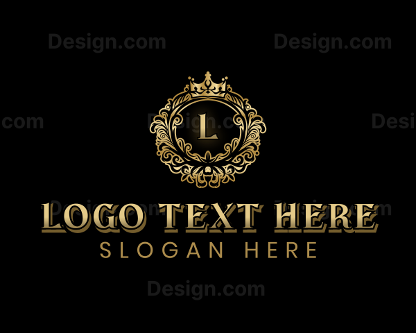 Luxury Crown Ornament Logo