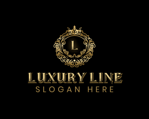 Luxury Crown Ornament logo design