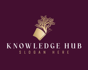 Book Tree Knowledge logo design