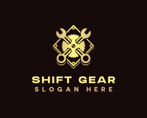 Wrench Gear Repairing logo design