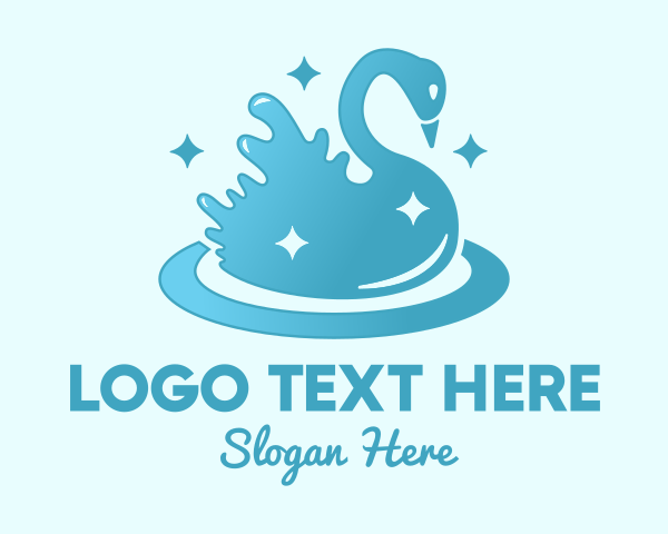 Shimmering logo example 4