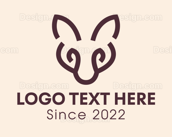 Wild Fox Animal Logo