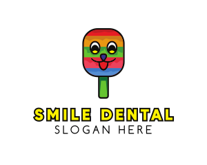 Smiling Ice Cream Popsicle logo