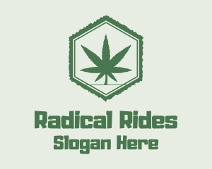 Natural Hexagon Weed Logo