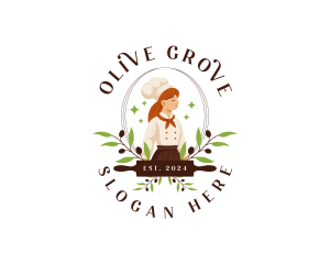 Olive Leaf Baker logo design