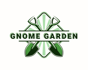 Shovel Gardening Lawn logo design