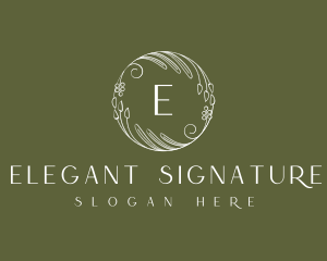 Elegant Floral Beauty logo design