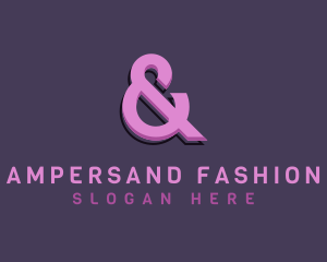 Feminine Ampersand Symbol logo design