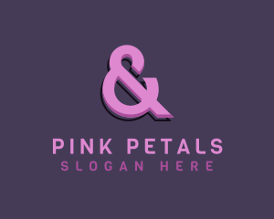 Feminine Ampersand Symbol logo design