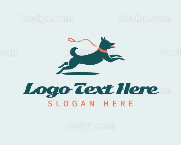 Canine Dog Leash Trainer Logo