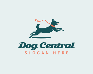 Canine Dog Leash Trainer logo design