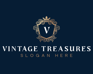 Royal Vintage Crest logo design