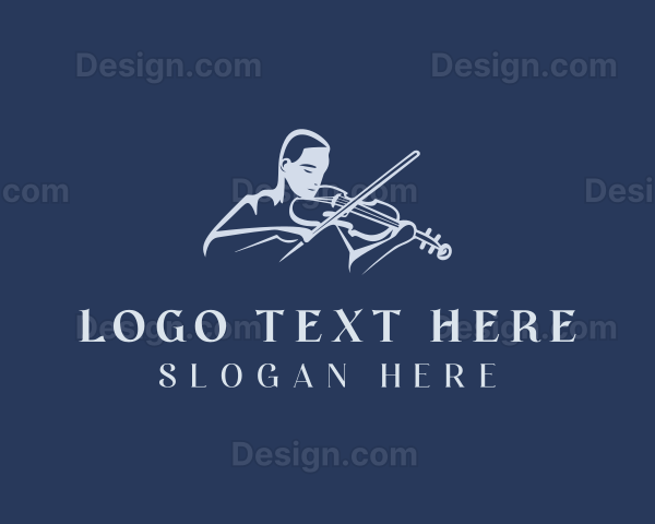 Violin Musician Instrumentalist Logo