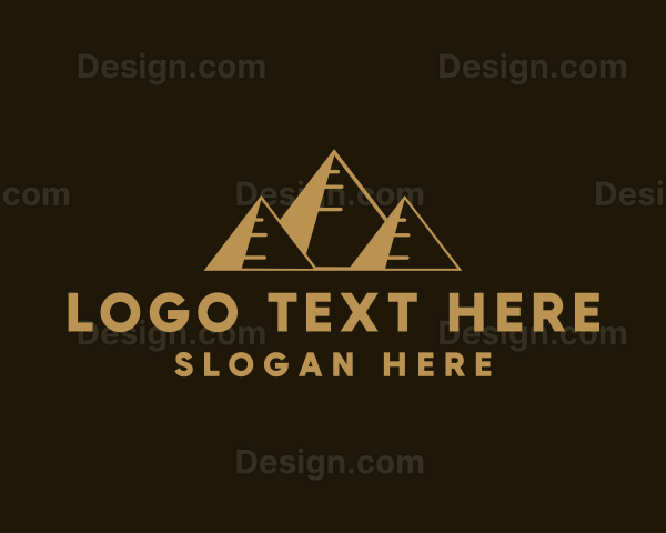 Desert Pyramid Landmark Logo