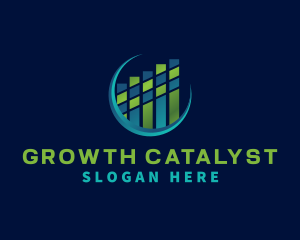 Graph Finance Growth logo design