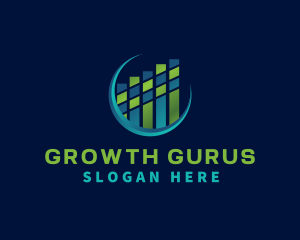 Graph Finance Growth logo design