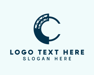 Industrial Contractor Letter C  logo