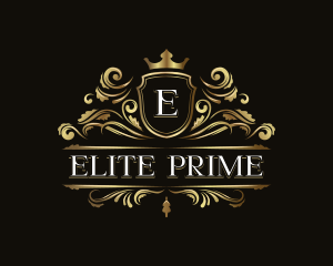 Luxury Crown Shield logo design