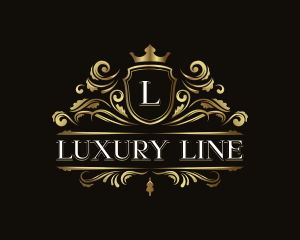 Luxury Crown Shield logo design