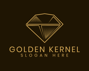 Golden Diamond Jewelry logo design