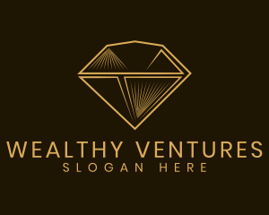 Golden Diamond Jewelry logo design