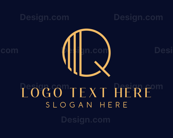 Luxury Decorative Event Letter Q Logo