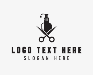 Barbershop Haircut Grooming Logo