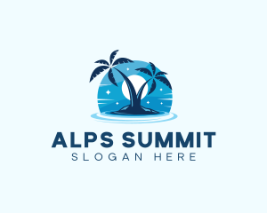 Island Night Swimming logo design