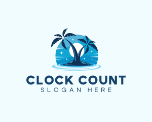 Island Night Swimming logo design