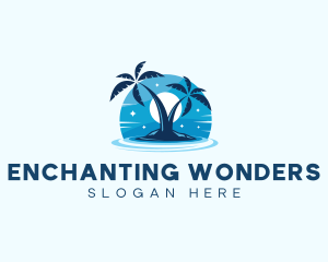 Island Night Swimming logo design