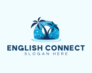 Island Night Swimming logo design