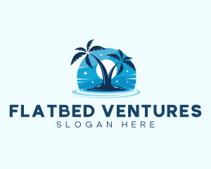 Island Night Swimming logo design