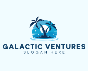 Island Night Swimming logo design