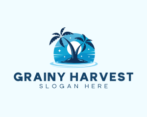 Island Night Swimming logo design