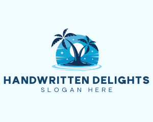 Island Night Swimming logo design