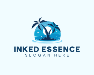 Island Night Swimming logo design