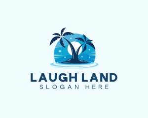 Island Night Swimming logo design