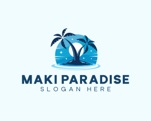 Island Night Swimming logo design