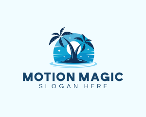 Island Night Swimming logo design