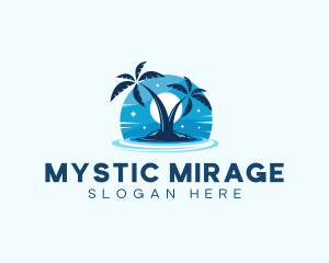 Island Night Swimming logo design