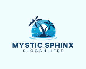 Island Night Swimming logo design