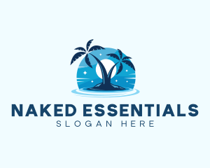 Island Night Swimming logo design