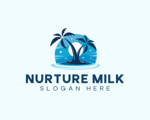 Island Night Swimming logo design