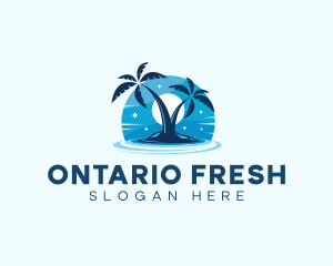 Island Night Swimming logo design